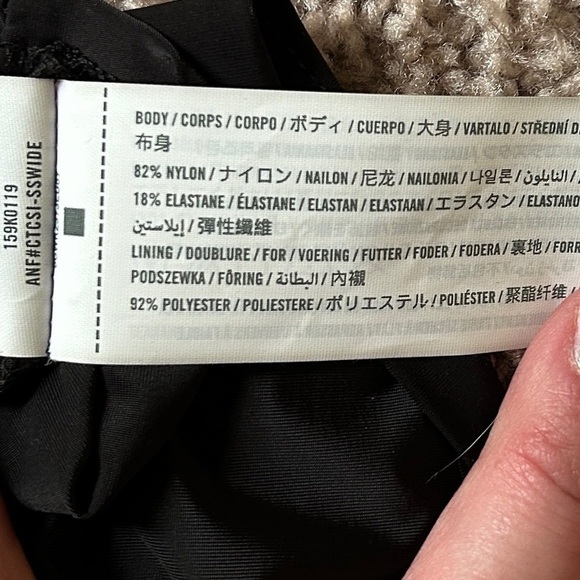 Abercrombie & Fitch Lace Black Bodycon Long Sleeve Maxi Dress Size Small - Picture 8 of 15